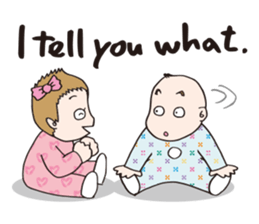 Lovely little couple by p_p sticker #11352008