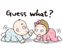 Lovely little couple by p_p sticker #11352011