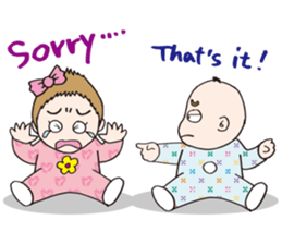 Lovely little couple by p_p sticker #11352012