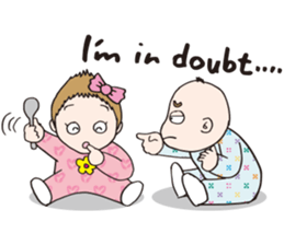 Lovely little couple by p_p sticker #11352013