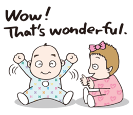 Lovely little couple by p_p sticker #11352014