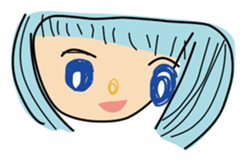 5-year-old girl illustrations sticker #11352017