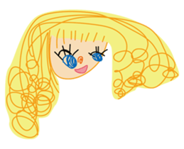 5-year-old girl illustrations sticker #11352018