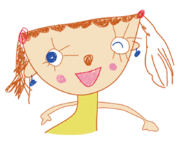 5-year-old girl illustrations sticker #11352019