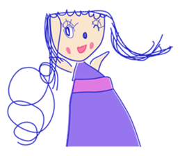 5-year-old girl illustrations sticker #11352022