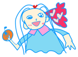 5-year-old girl illustrations sticker #11352023