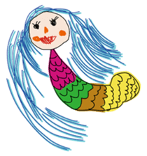 5-year-old girl illustrations sticker #11352044