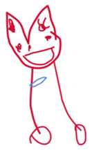 5-year-old girl illustrations sticker #11352047