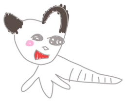 5-year-old girl illustrations sticker #11352048