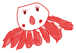 5-year-old girl illustrations sticker #11352049