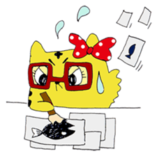 TOLALAN cat costume idol sticker #11352194