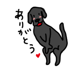 Black Labrador Retriever Daily life sticker #11352619
