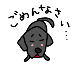 Black Labrador Retriever Daily life sticker #11352621