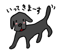 Black Labrador Retriever Daily life sticker #11352624