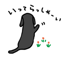 Black Labrador Retriever Daily life sticker #11352625