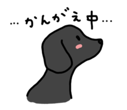 Black Labrador Retriever Daily life sticker #11352633