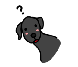 Black Labrador Retriever Daily life sticker #11352634