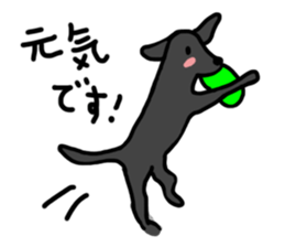 Black Labrador Retriever Daily life sticker #11352639