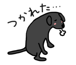 Black Labrador Retriever Daily life sticker #11352642