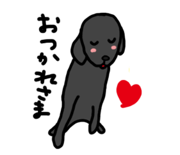 Black Labrador Retriever Daily life sticker #11352643