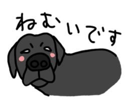 Black Labrador Retriever Daily life sticker #11352646