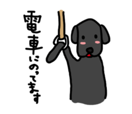Black Labrador Retriever Daily life sticker #11352648