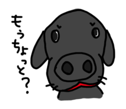 Black Labrador Retriever Daily life sticker #11352652