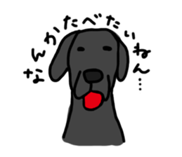 Black Labrador Retriever Daily life sticker #11352654