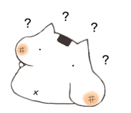 Glutinous cat cheeks extends sticker #11353035