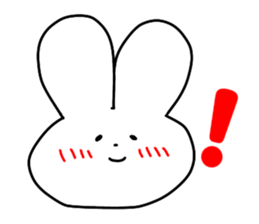 rabbit and rabbit and rabbit sticker #11355417