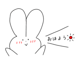 rabbit and rabbit and rabbit sticker #11355419