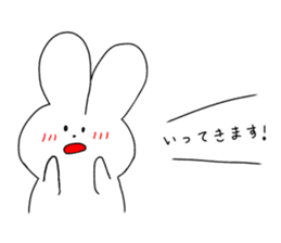 rabbit and rabbit and rabbit sticker #11355421