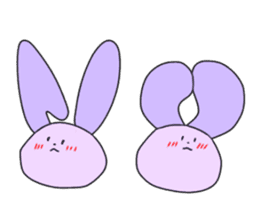 rabbit and rabbit and rabbit sticker #11355423