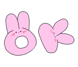 rabbit and rabbit and rabbit sticker #11355424