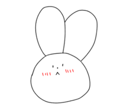 rabbit and rabbit and rabbit sticker #11355425