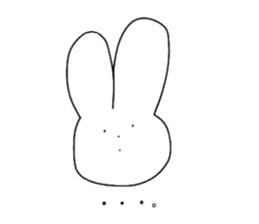 rabbit and rabbit and rabbit sticker #11355427