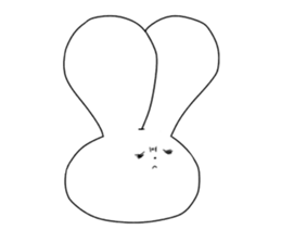 rabbit and rabbit and rabbit sticker #11355428