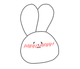 rabbit and rabbit and rabbit sticker #11355430