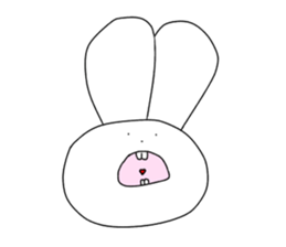 rabbit and rabbit and rabbit sticker #11355431