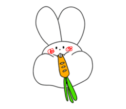 rabbit and rabbit and rabbit sticker #11355433