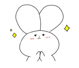 rabbit and rabbit and rabbit sticker #11355437