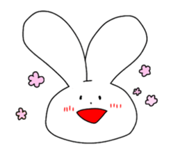 rabbit and rabbit and rabbit sticker #11355438