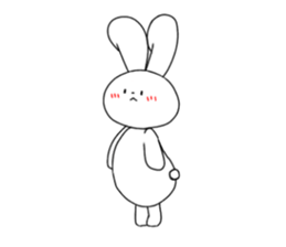 rabbit and rabbit and rabbit sticker #11355441
