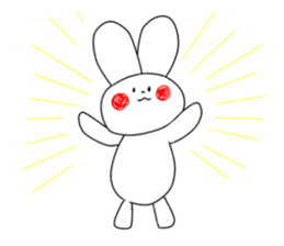 rabbit and rabbit and rabbit sticker #11355442