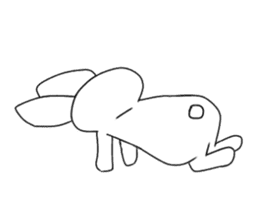 rabbit and rabbit and rabbit sticker #11355443