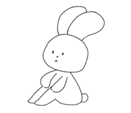 rabbit and rabbit and rabbit sticker #11355444