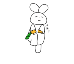 rabbit and rabbit and rabbit sticker #11355446