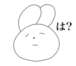 rabbit and rabbit and rabbit sticker #11355449