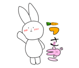 rabbit and rabbit and rabbit sticker #11355455