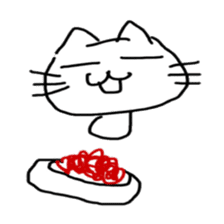 Loose cat by Saichibi sticker #11355940